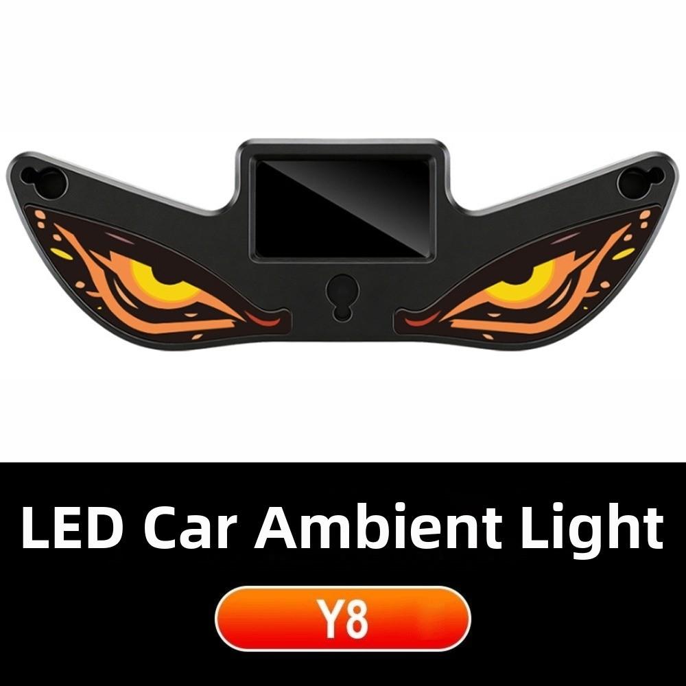 Suction Cup Solar LED Car Light Wireless Car Atmosphere Light New Devil Eyes Car Light 4