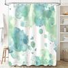 Watercolor Abstract Print Shower Curtain Blue Green Ombre Bathroom Decor Waterproof Fabric With Hooks For Bathtub Easy-Clean