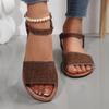 Fashion Peep Toe Summer Sandals With Wedges Heels Sandalias De Mujer 2025 Summer Shoes For Women Heeled Sandals Footwear Women Sandals