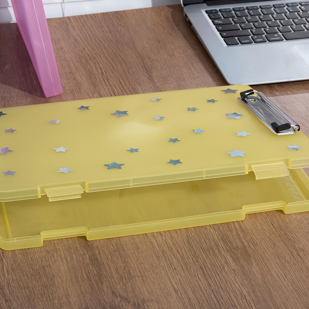 Star Stickers A4 Folder for Office Documents, Designed for Students to Organize Test Papers and Study Supplies