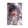 Zeichentrickfigur, Blumenposter, Raumdekoration, Anime-Spielbilder
