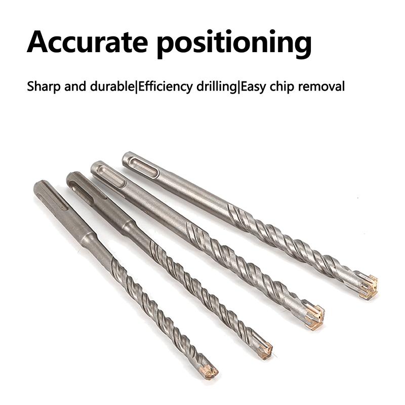 1 Stück Beton Sds Plus Hartmetallbohrer Kreuzspitzen Wand Ziegel Block Elektrohammer Mauerwerk