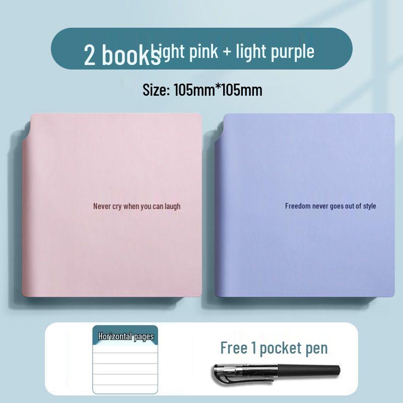 Fickduk: Portabelt rutat anteckningsblock & Praktisk anteckningsbok