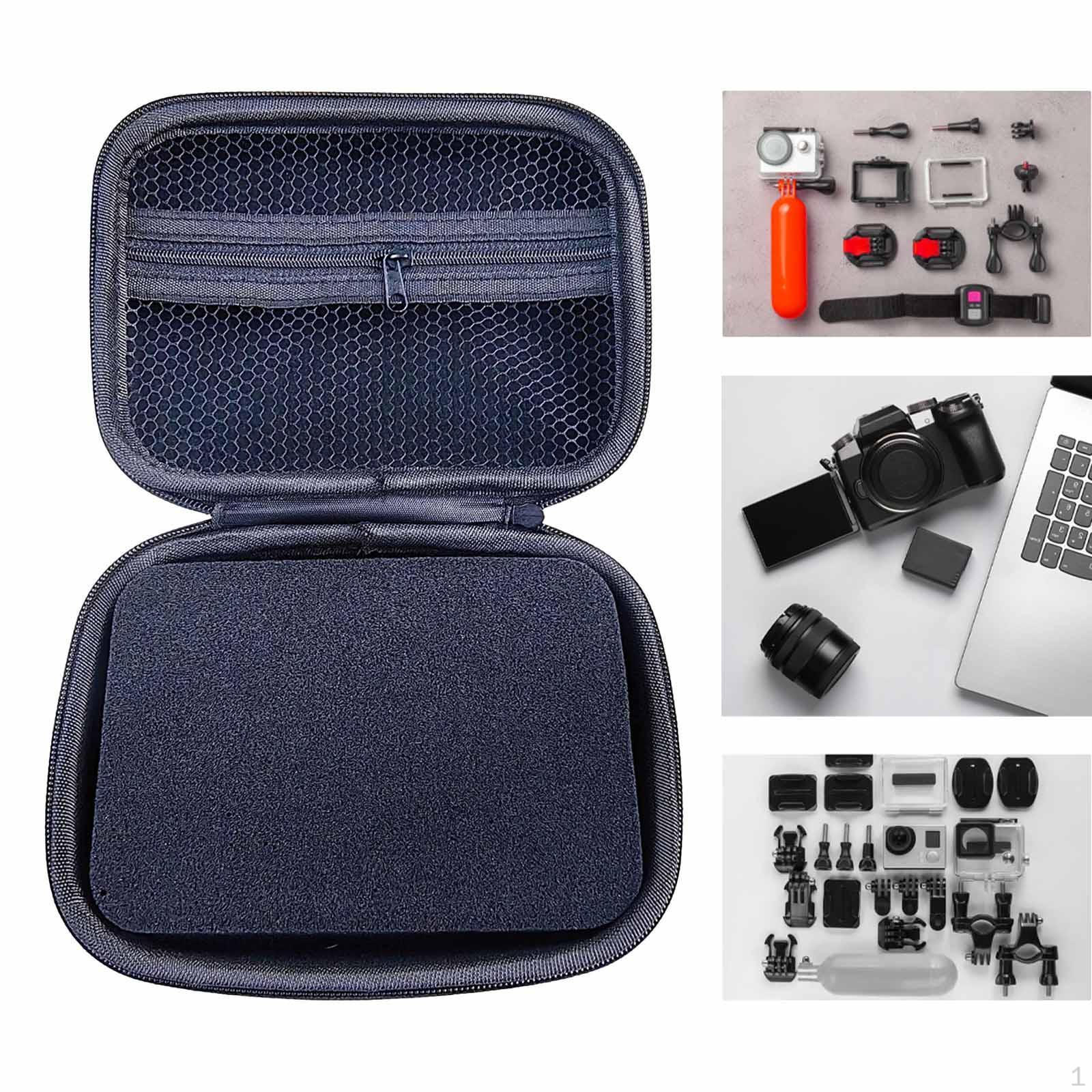 

Чехол для хранения шнуров Дорожные чехлы Сумка-органайзер для электроники на молнии Коробка для кабелей для передачи данных 17.5x13x6.5cm