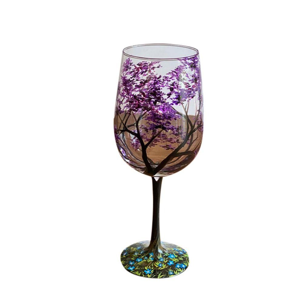 Seasons Glass Cup Four Seasons Tree Wine Glasses Red Wine Glass Goblet Champagne Cup Home Wedding Decoration