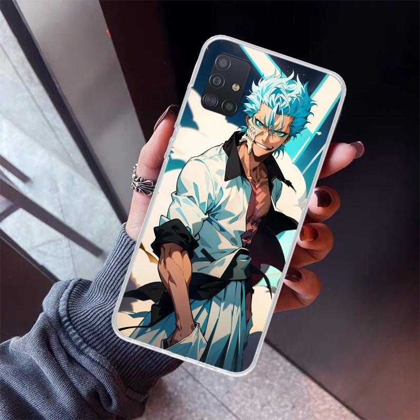 Grimmjow 6 Bleach Phone Case For Samsung Galaxy A52 A51 A50S A32 A22 A12 A02S A72 A71 A31 A70 A30S Note 20 Ultra 10 Plus S10 Gal
