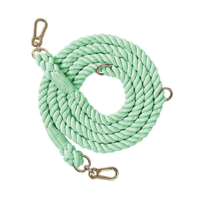 Cuperay Multifunctional Cotton Rope Pet Leash for Small Medium Large Dogs Outdoor Training Walking Lead S 210x1.2cm