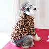 Baumwoll-Wintermantel mit Leopardenmuster für Hunde: Passend für Französische Bulldoggen, Pudel, Bichons, Zwergspitze und Katzen