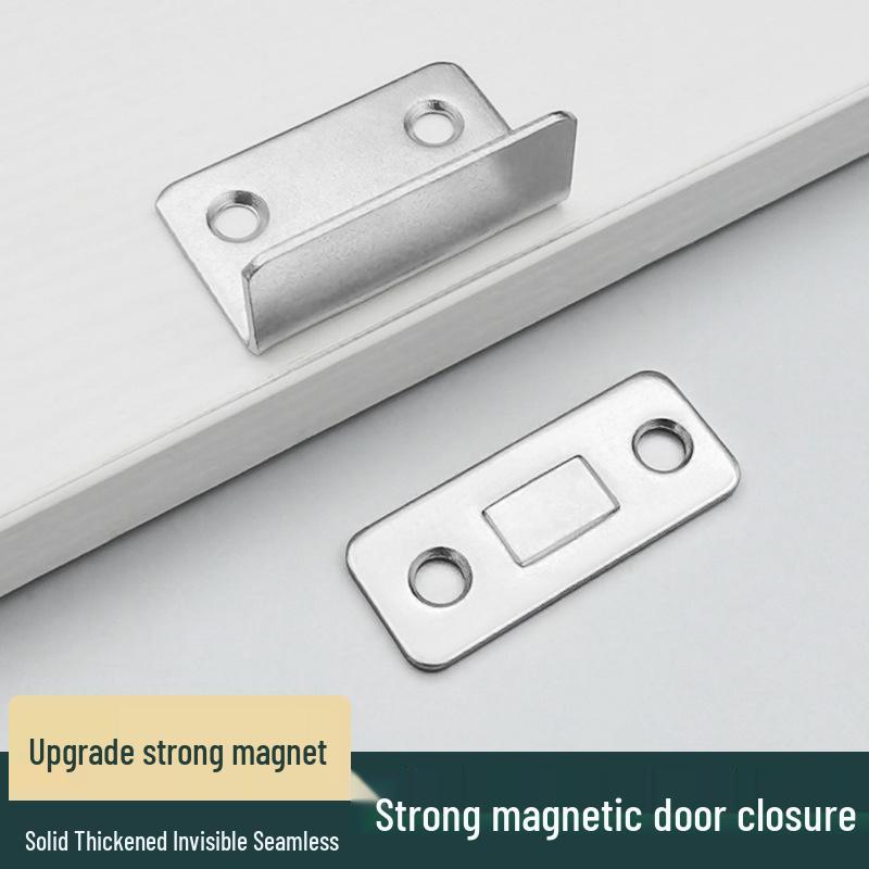 Punch-Free Strong Magnetic Door and Drawer Suction Device