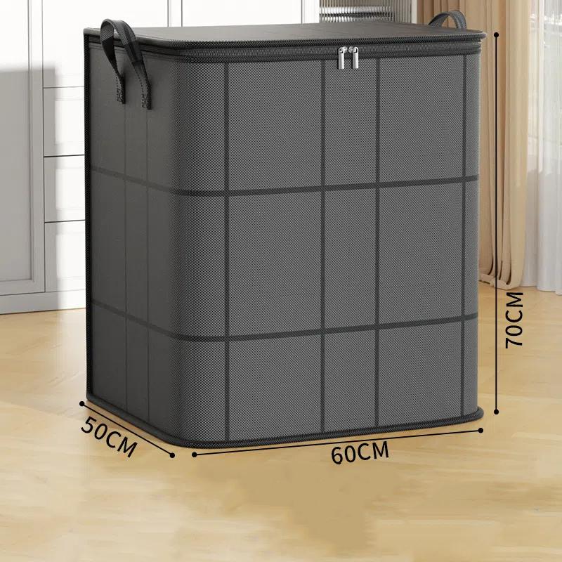 Quilt Storage Bag Clothes Quilt Finishing Bag Black Woven Bag Super-capacity Moving Packaging Artifact