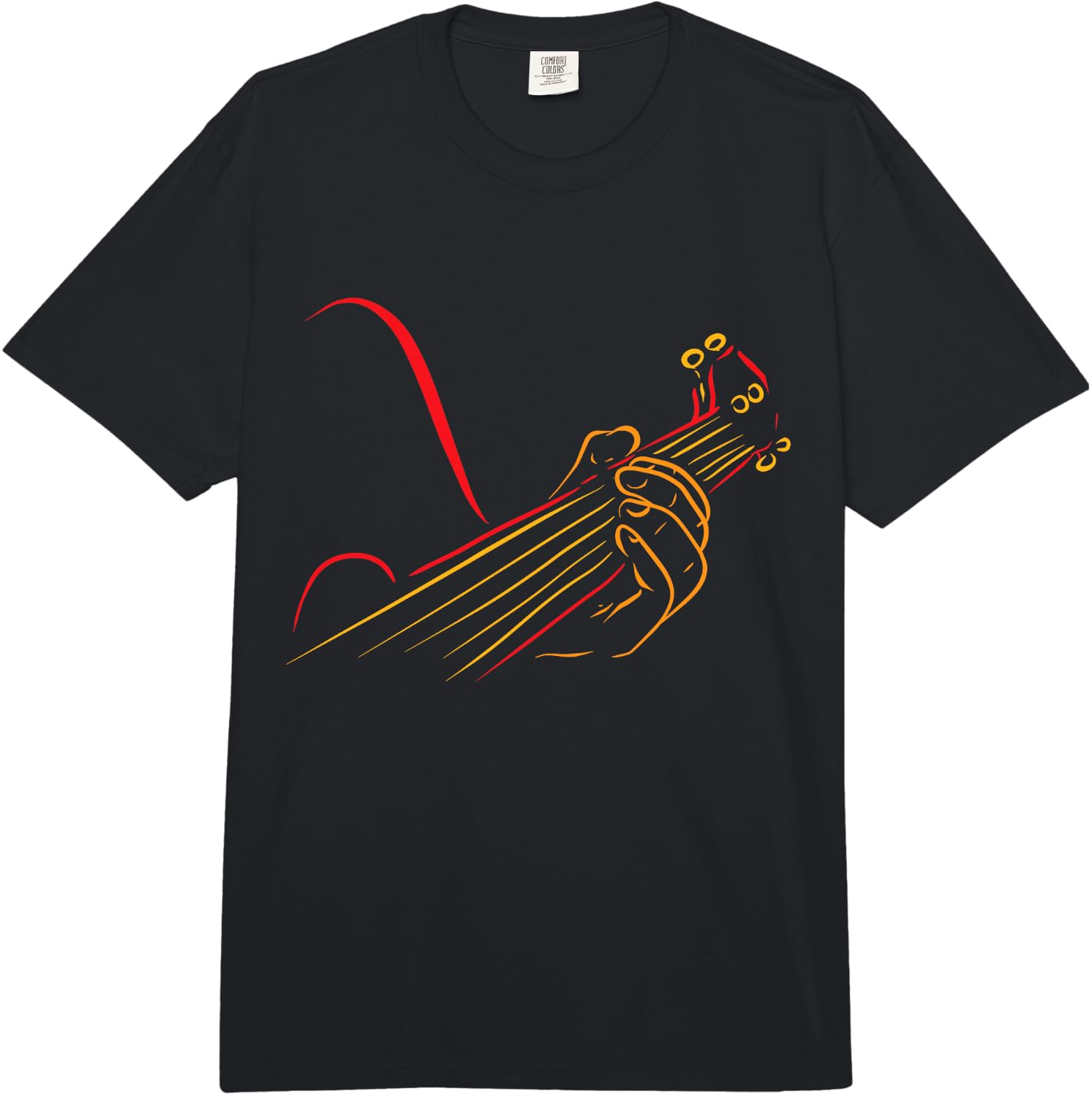 Playing Guitar Guitarist Music Life Funny Gift Comfort Colors Adult Heavyweight Unisex T-Shirt S