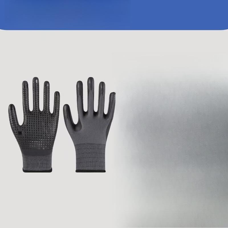 13-needle Nylon Nitrile Foam Dot Bead Gloves Are Wear-resistant, Oil-resistant, Anti-slip, Comfortable and Breathable