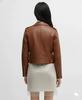 Jacket Brown Women's Lambskin Motorcycle Leather Casual Genuine Handmade Stylish