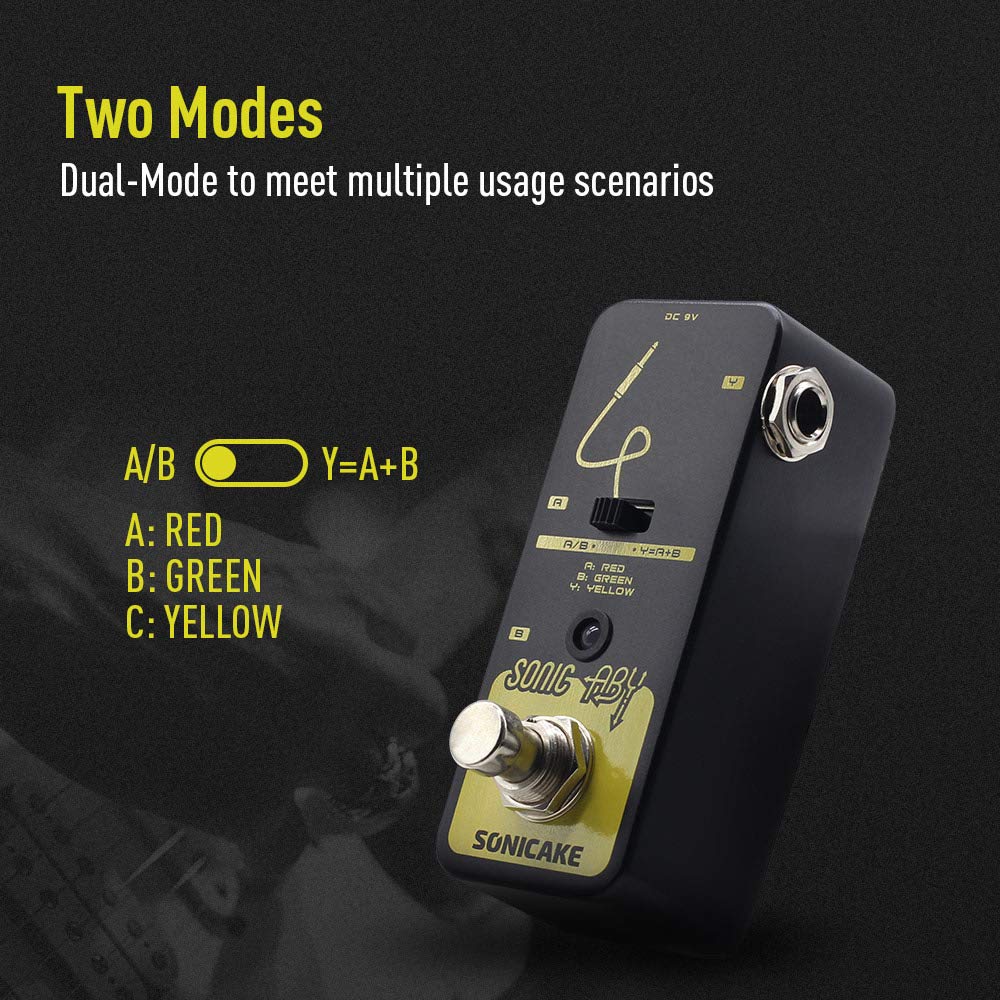 SONICAKE ABY True Bypass Line Selector Pedal
