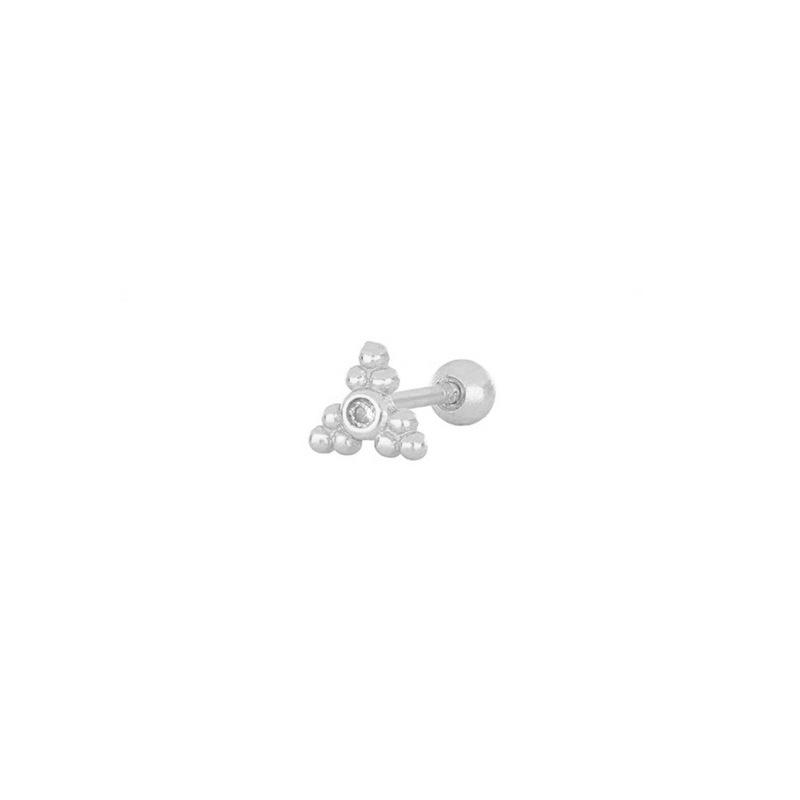 Elegant European & American Zircon Ball Stud Earrings: Versatile, Simple, Fashionable Design for Women