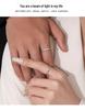 S925 Sterling Silver Tyndall Effect Adjustable Couple Rings for Men and Women - Niche Design