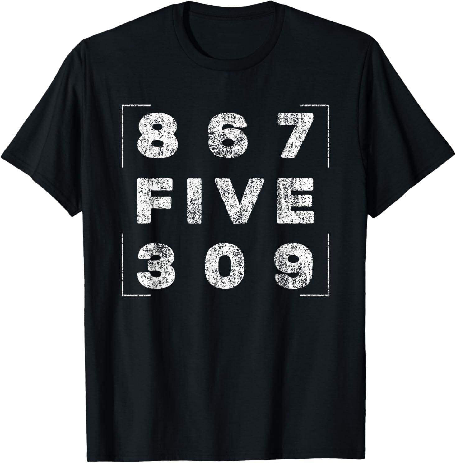 Retro Vintage Eighties Tee 8675309 Nostalgic and Funny 80 s T-Shirt S разноцветный