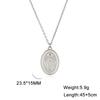 Religious Virgin Mary Pendant Necklace for Women Stainless Steel Mother of Jesus Necklaces Catholic Blessed Jewelry Gift