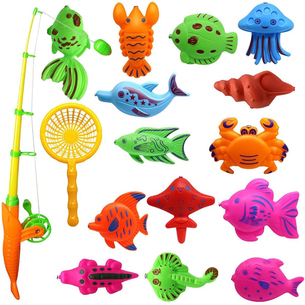 Fishing Game, Water Fun, Fishing Fun, Perfect for Summer, Magnetic Fishing Toys, Fishing Practice, Experience, Model, Magnets, Magnetic Fishing Toy,