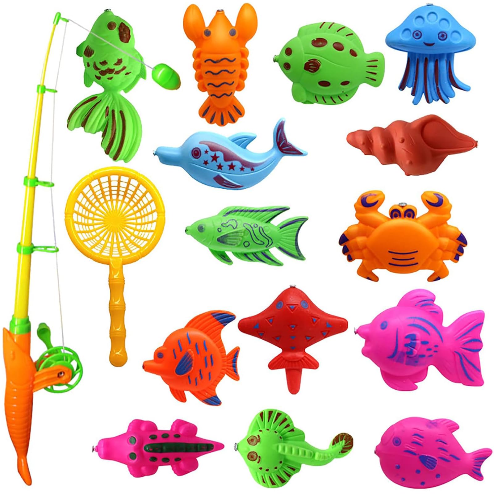

Fishing Game, Water Fun, Fishing Fun, Perfect for Summer, Magnetic Fishing Toys, Fishing Practice, Experience, Model, Magnets, Magnetic Fishing Toy,