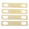 4Pcs Guitar Neck Shim Brass Material Heightening Gasket Set Musical Instrument AccessoriesGold