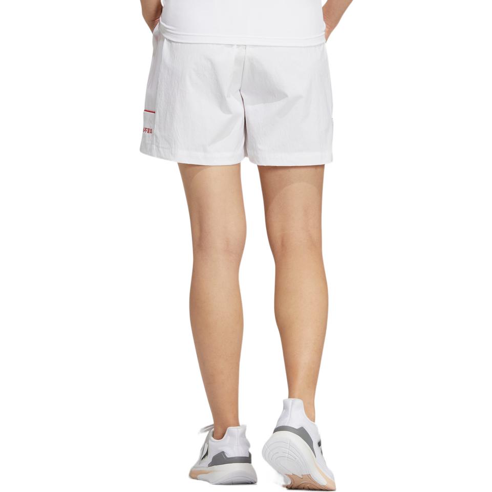 Adidas Solid Stripe Sports Casual Shorts Women Bottoms White HT6893
