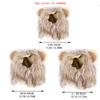 Cat Hairpiece Humorous Lion Mane Headgear for Dogs and Cats Adjustable Costume Accessories for Fun Dress-up and Play