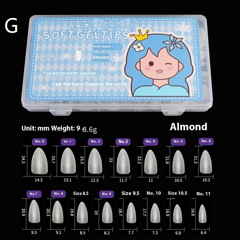 

420 Pcs/Box Nail Tips Matte Short Press On Full Cover Tips Artificial Press On Nails Diy Nail Art Extension Tools as the picture