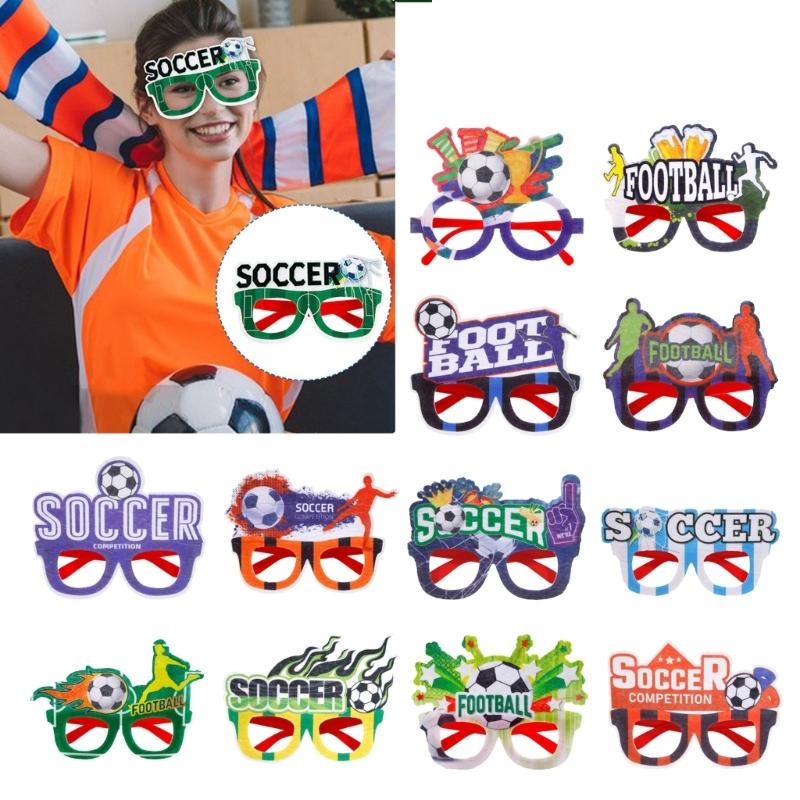 Pack Of 12 Football Themed Glasses With Exciting Sports Designs For Group Activities And functions