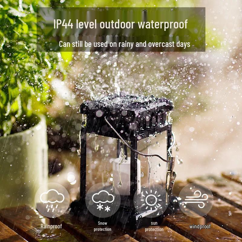 Cross-Border Solar Palace Lantern: Handheld Outdoor Hanging Light for Garden and Courtyard Decor.