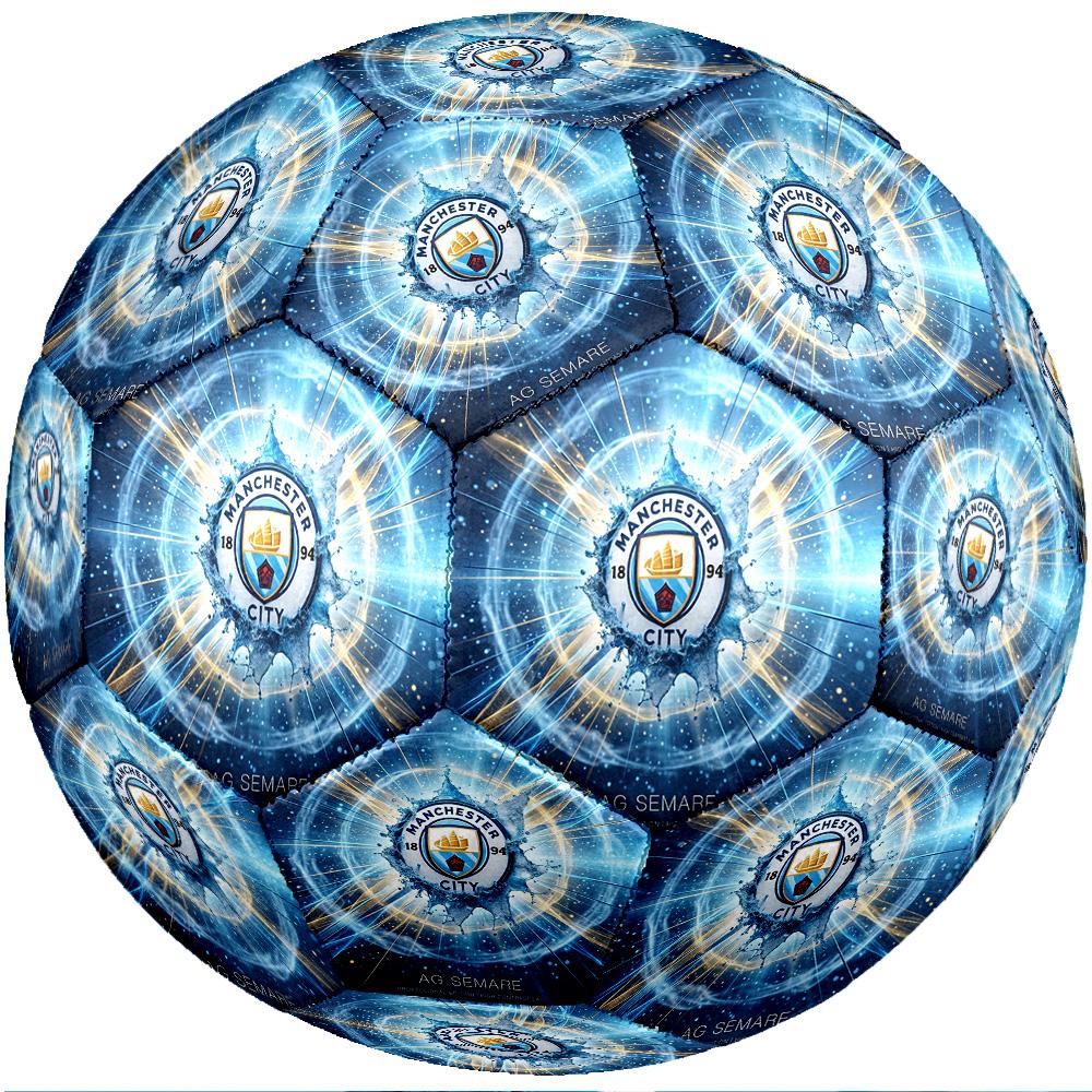 Piłka nożna z motywem Manchester City Rozmiar 5 Miękka w dotyku Piłka nożna Profesjonalna piłka treningowa do sportów na świeżym powietrzu