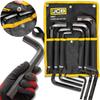 JCB Allen Key Set 6 Pieces On a Sheet 12-24mm Type L Cr-V HEX