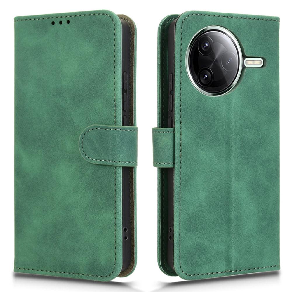 

Для Xiaomi Poco F7 Pro 5G/F7 Ultra 5G/Redmi K80 Pro 5G/K80 5G Кожаный чехол с эффектом кожи, противоударный, с кошельком, откидной чехол для телефона Green