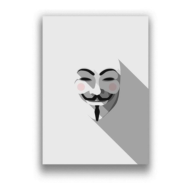 

Классический фильм «Хакеры V значит Вендетта», постеры и принты, холст, картина, абстрактный декоративный домашний декор 21cm×30cm NoFrame