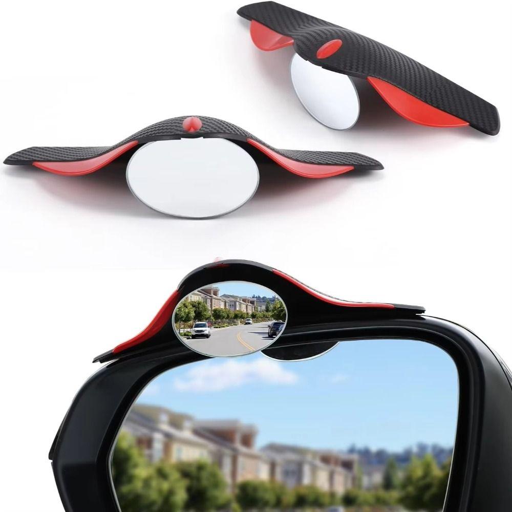 2pcs 360 Degree Adjustable Blind Spot Mirror Wide Angle Rear View Mirror  Blind Spot Detection