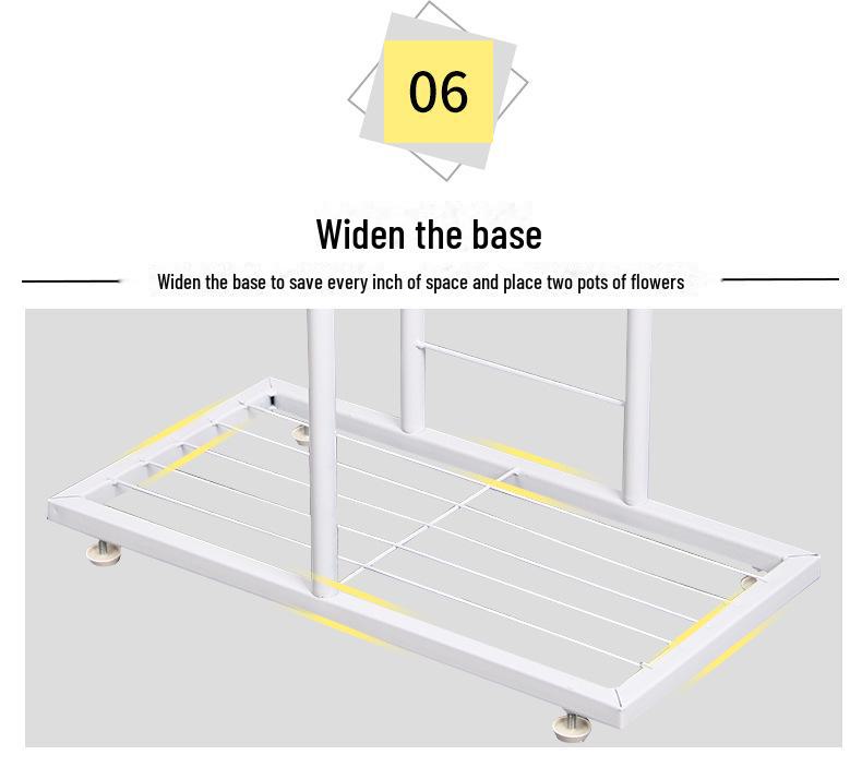 Sorno 6-Tier Iron Flower Rack for 7 Pots - Indoor/Outdoor Use, Ideal for Balcony or Living Room
