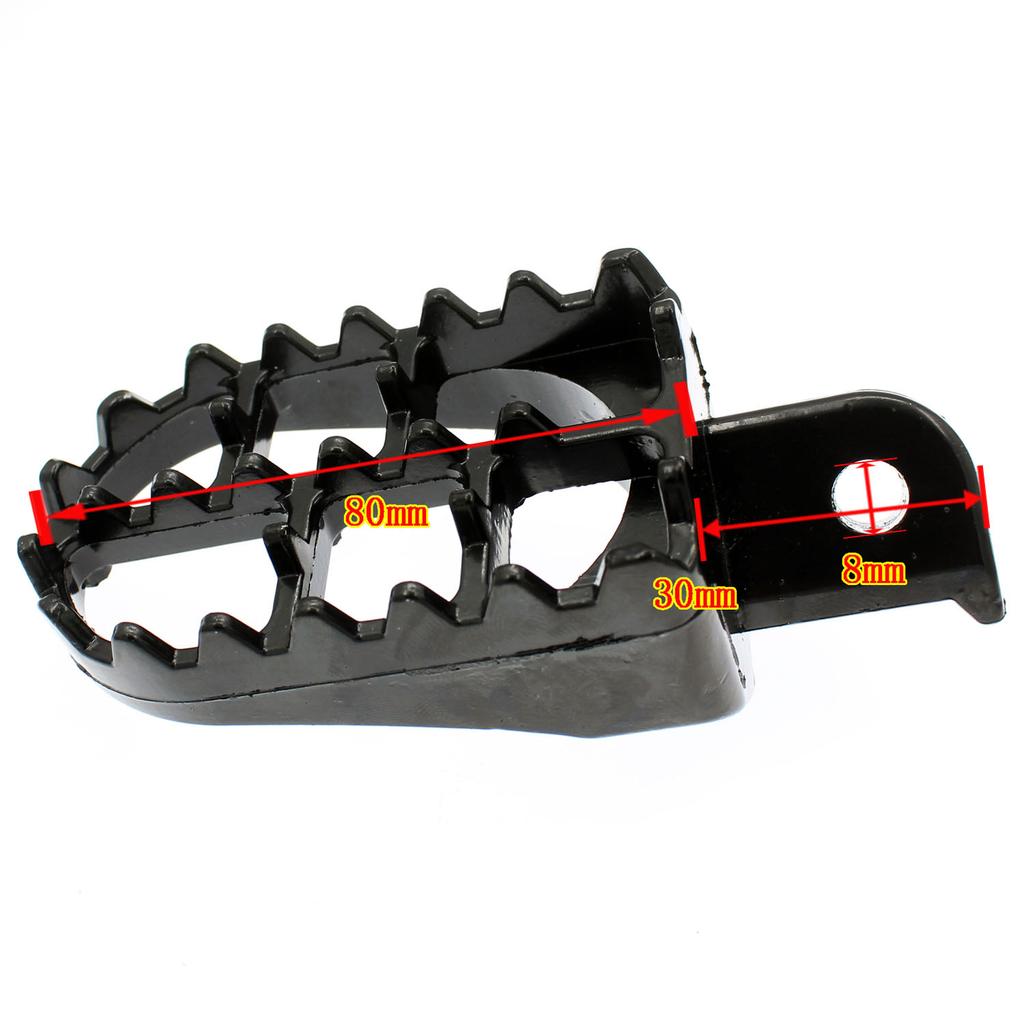 Foot Pegs Rest Footpegs Yamaha PW50 PW80 BW80 DT50 RT100 RT180 T225S TT225T TTR110 TTR50E TTR90 XT250 XT350 XT600 YZ125 YZ250