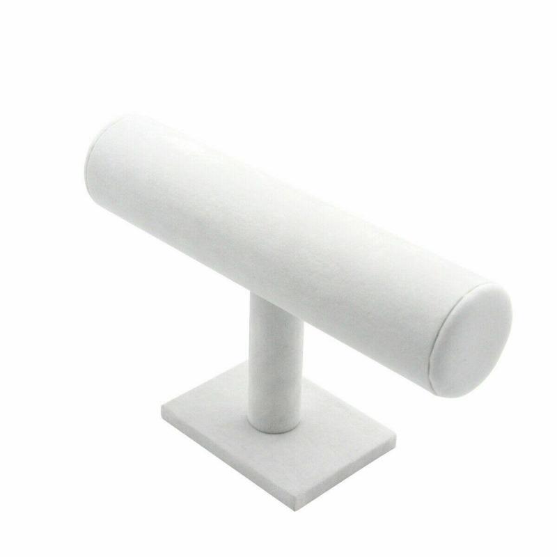 Velvet Stand Bransoletka Chain Bangle Watch Biżuteria T-bar Rack Holder Display