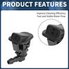 INFINAUTO Windshield Washer Nozzle Kit Front Windshield Nozzle Wiper Washer Jet No.68164356AB