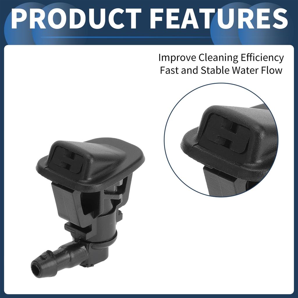 INFINAUTO Windshield Washer Nozzle Kit Front Windshield Nozzle Wiper Washer Jet No.68164356AB