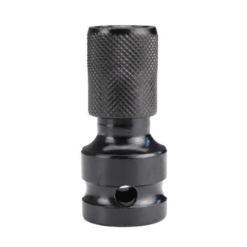 Electric to Air Impact Wrench Converter: 1/2" to 1/4" Hex Bit Adapter with Telescopic Spring Sleeve.