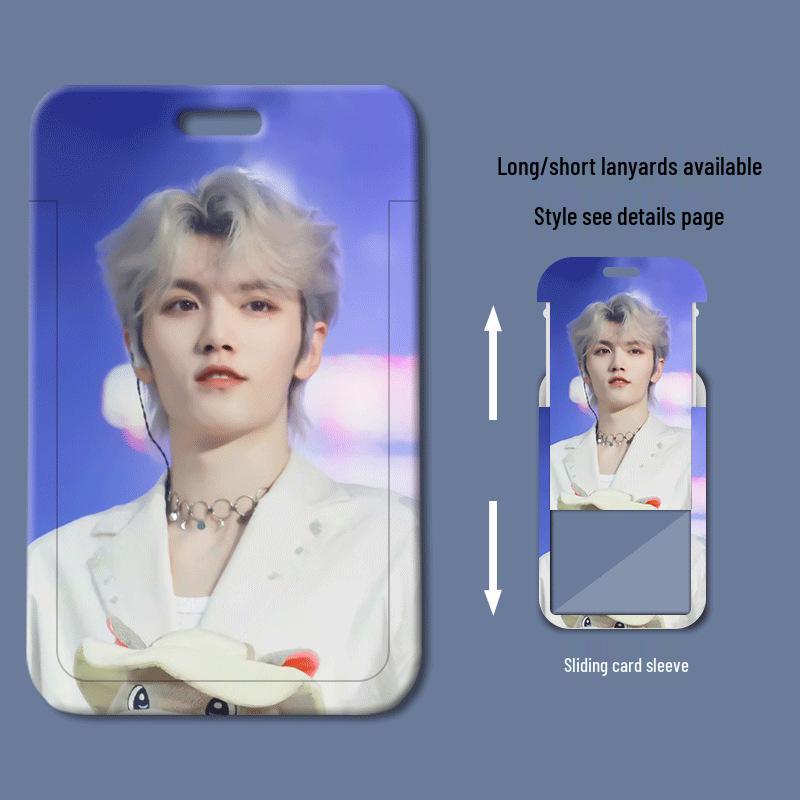 Ling Chao Sliding Cover ID & Card Holder for Students & Work