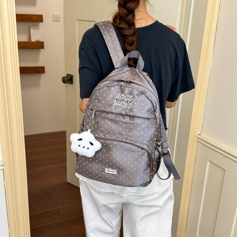Mochila Escolar Fofa de PU com Bolso Frontal com Zíper Mochila Leve para Meninas Adolescentes Casual Diária para Viagem
