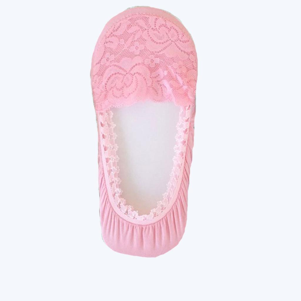 Kadın Dantel Babet Pamuklu Çorap Çarık Renkli