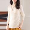 2025 Autumn/Winter Women's Slim-Fit V-Neck Wool Sweater: Versatile, Flattering Fashion Top