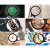 Handheld Magnifying Glasses With Light LED Illuminated Magnifier With 3X/45X High Magnification for Elderly Reading
