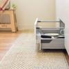 OKA Yudou Se Washable Kitchen Mat Beige 45cm x 240cm (Non-Slip Long Kitchen Mat)