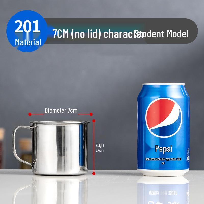 

High-Quality Stainless Steel Water Cup with Handle for Kindergarten and Home Use Various Models