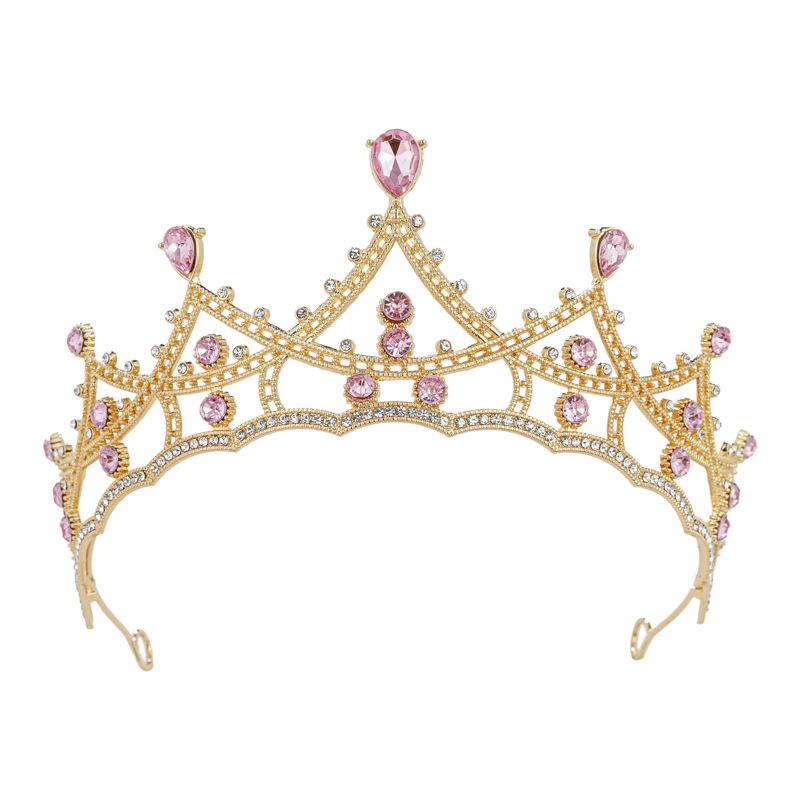 

European and American Bride Headwear Crown Simple and Elegant Princess Wedding Dress High End Accessories Hairpin