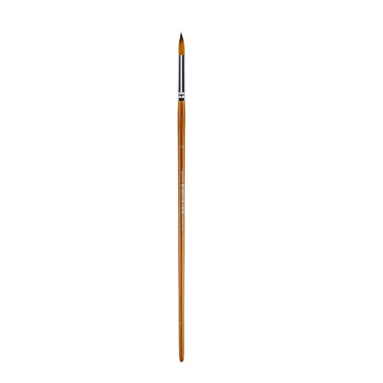 Long Handle Artist Paintbrush for Large Canvas Painting Wooden Grip Professional Nylon Bristles Multi Head Avaliable